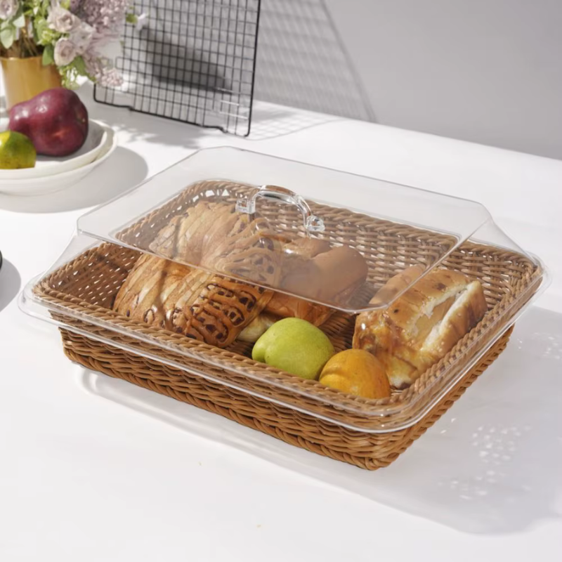 Cesta de Mesa Mônaco com Cúpula Transparente