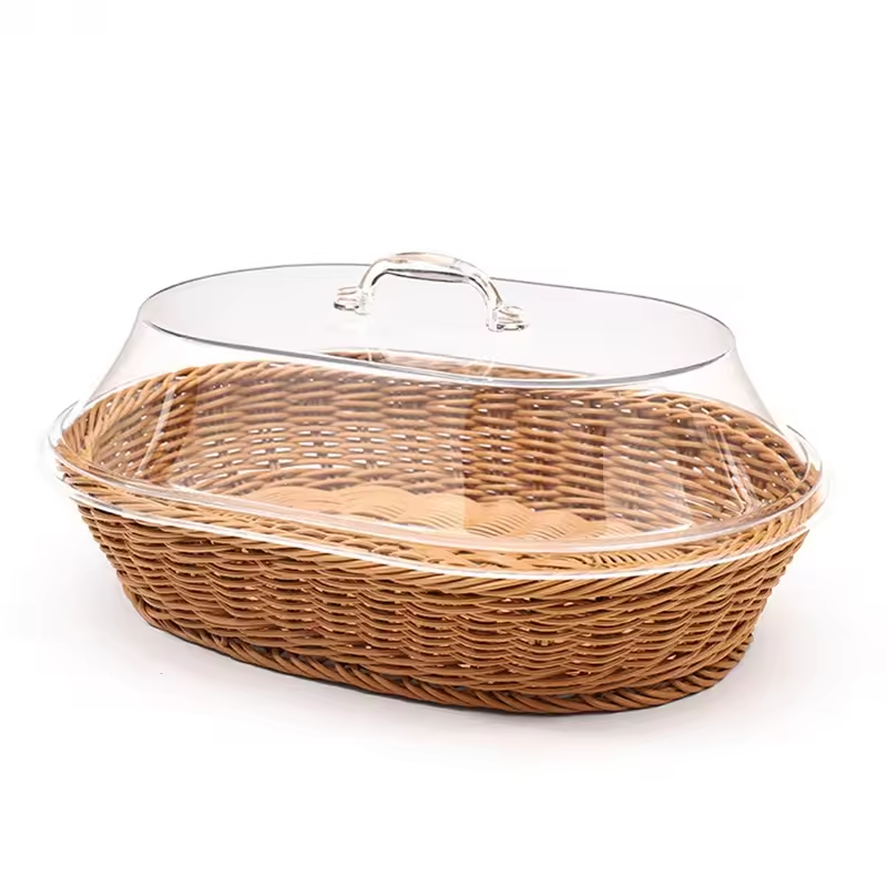 Cesta de Mesa Mônaco com Cúpula Transparente