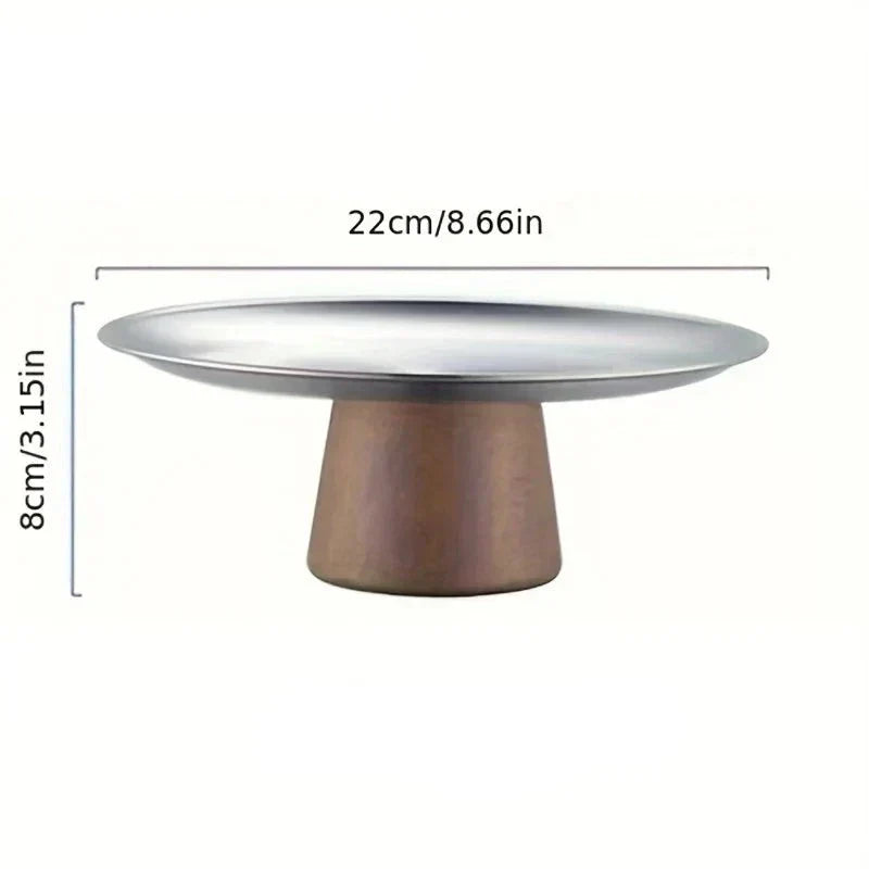 Suporte para Bolo Redondo em Aço Inoxidável com Pedestal - foto 11