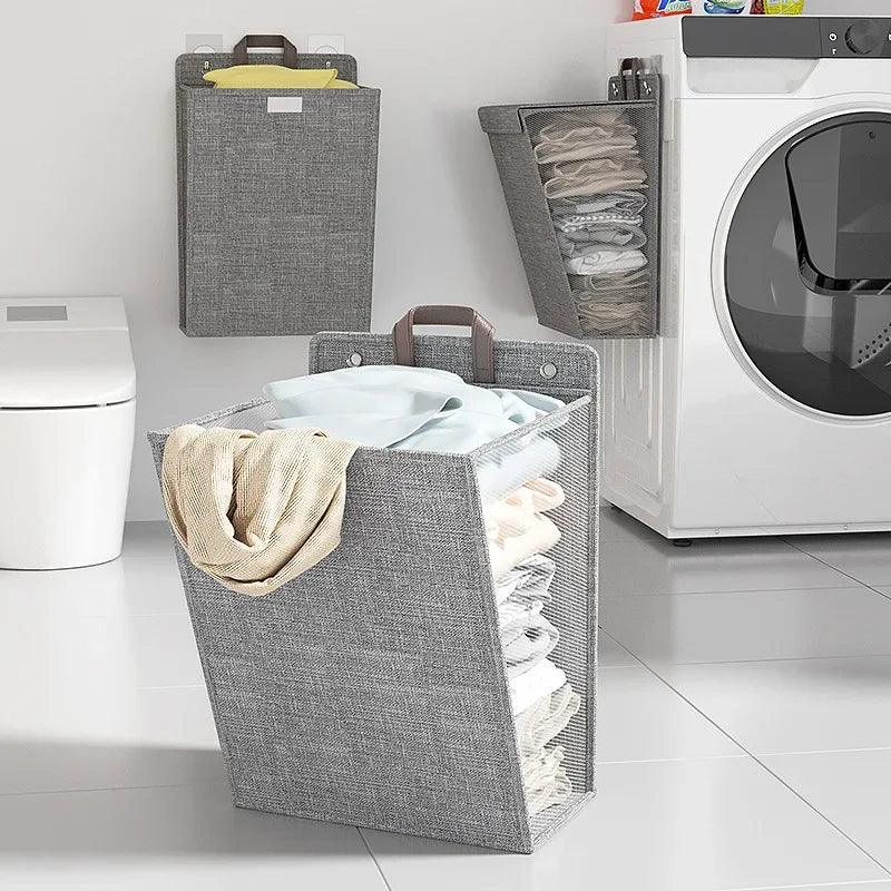Cesto Organizador de Roupas Dobrável Multifuncional