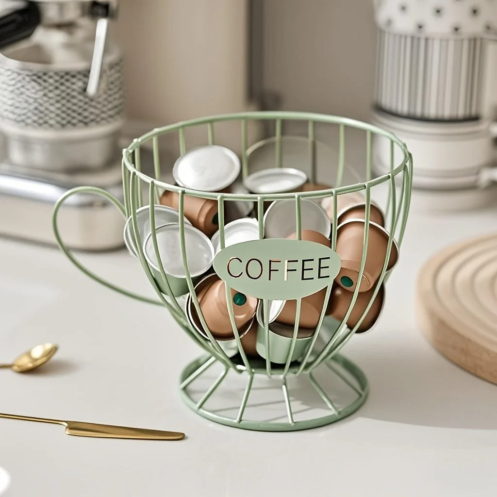 Porta Cápsulas de Café Luxo – Estilo Xícara Decorativa