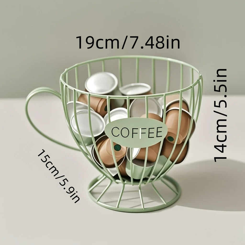 Porta Cápsulas de Café Luxo – Estilo Xícara Decorativa