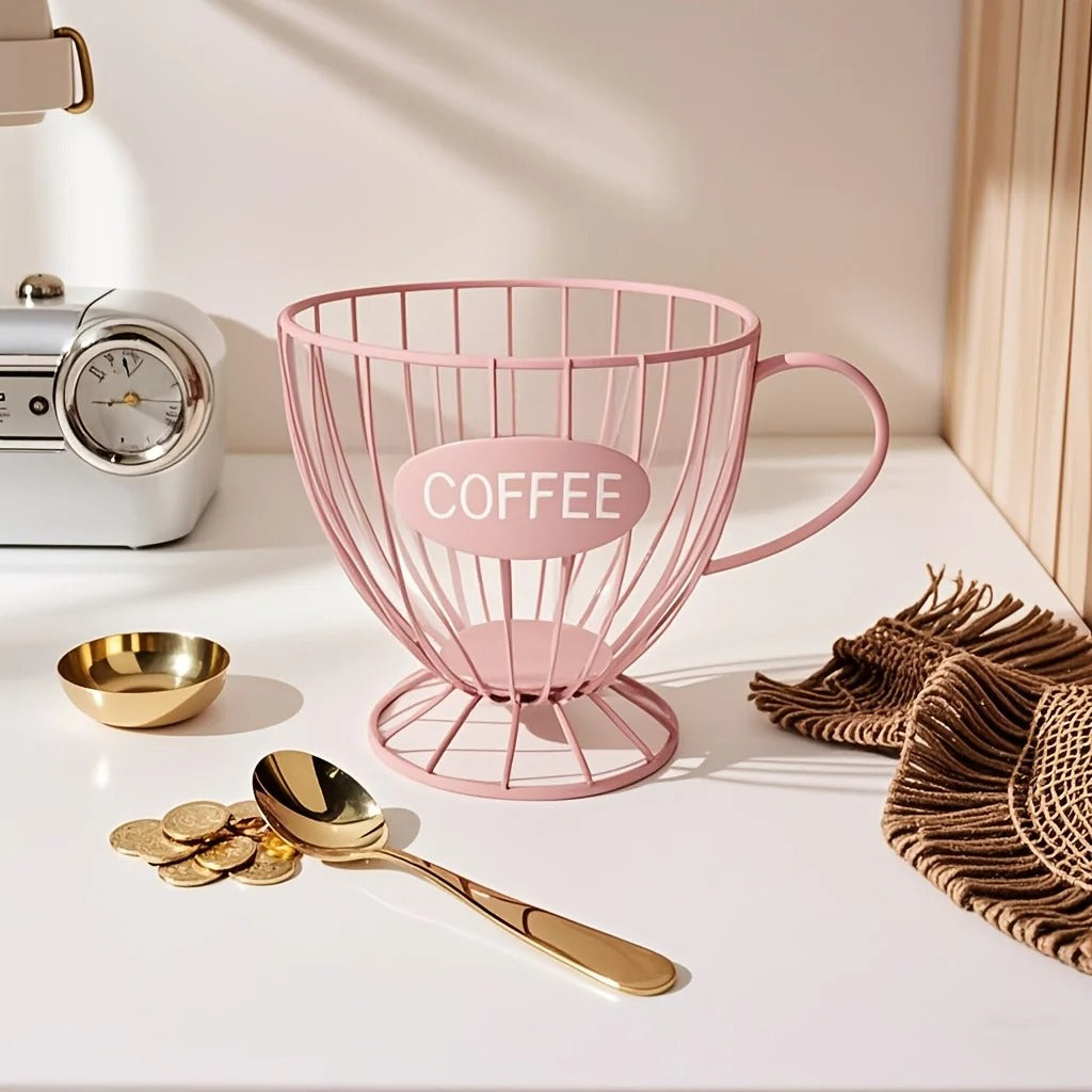 Porta Cápsulas de Café Luxo – Estilo Xícara Decorativa