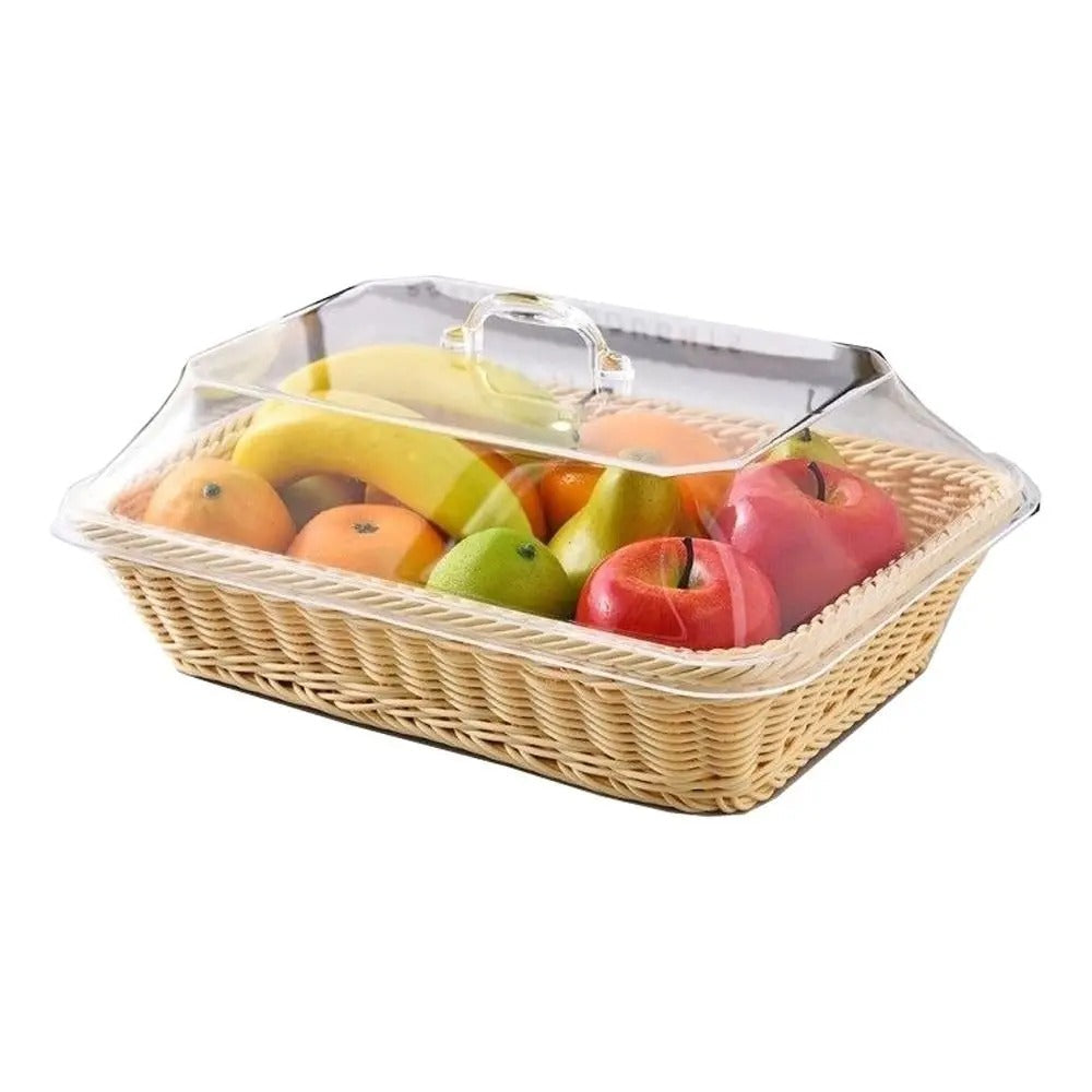 Cesta de Mesa Mônaco com Cúpula Transparente