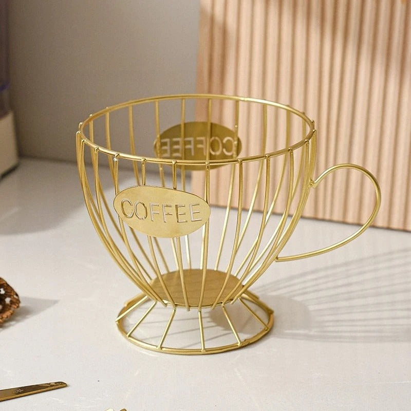 Porta Cápsulas de Café Luxo – Estilo Xícara Decorativa