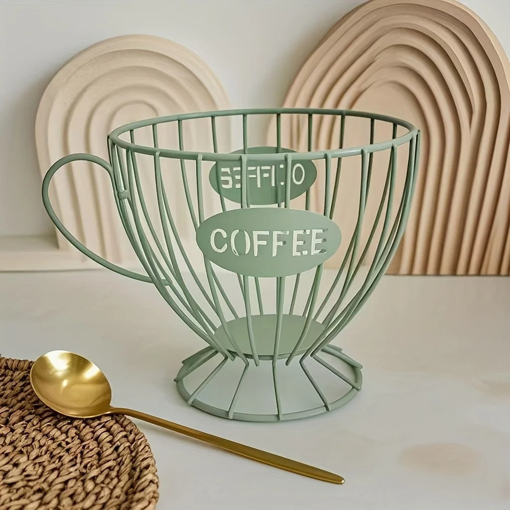 Porta Cápsulas de Café Luxo – Estilo Xícara Decorativa