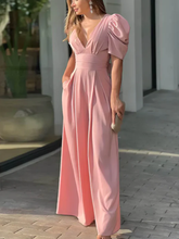 Macacão Longo Elegante com Devote V Zunna Brenda