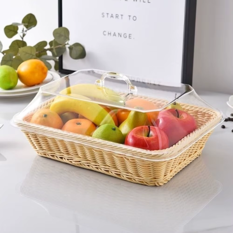 Cesta de Mesa Mônaco com Cúpula Transparente