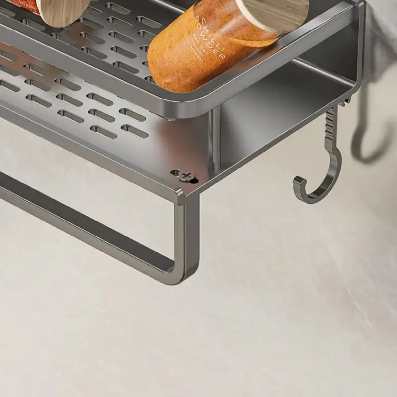 Rack de Parede Cozinha com Prateleiras e Suportes Utensílios - foto 2
