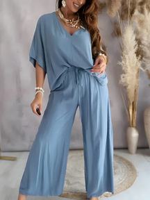 Conjunto Feminino Fluido Elegante Zunna Loinely