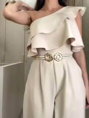 Macacão Longo Elegante Zunna Calinia