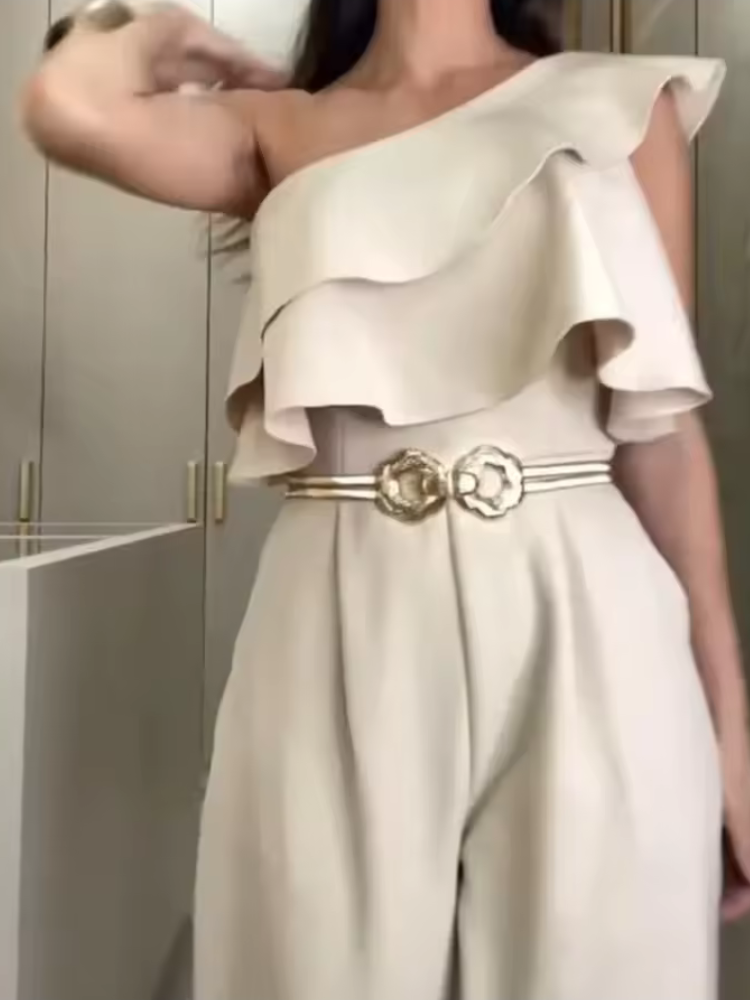 Macacão Longo Elegante Zunna Calinia
