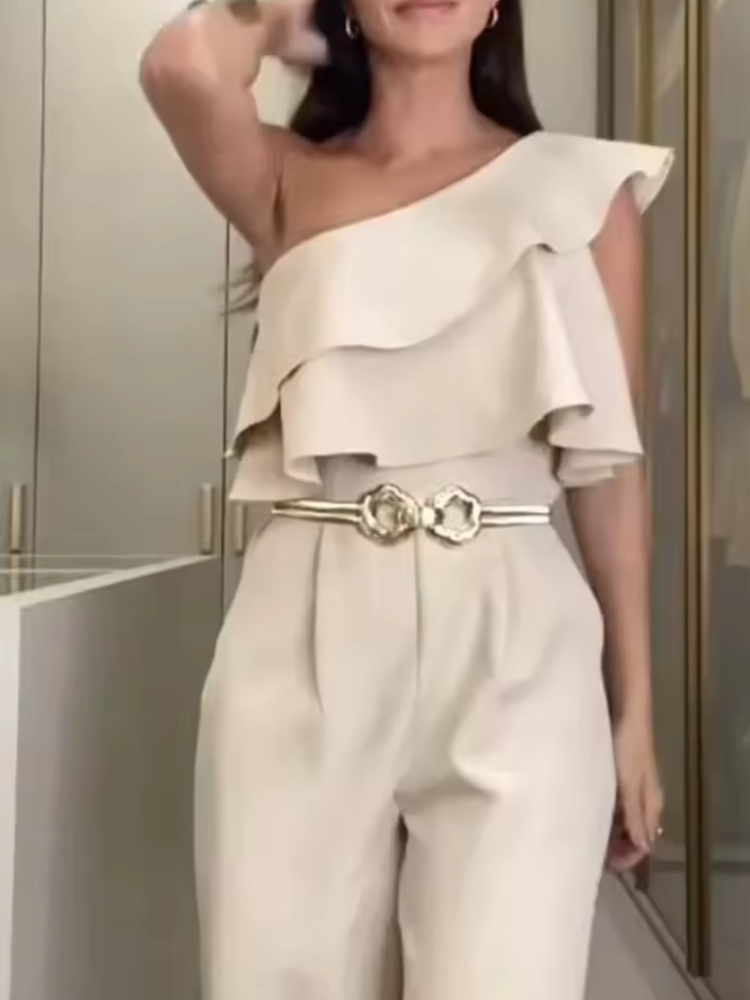 Macacão Longo Elegante Zunna Calinia