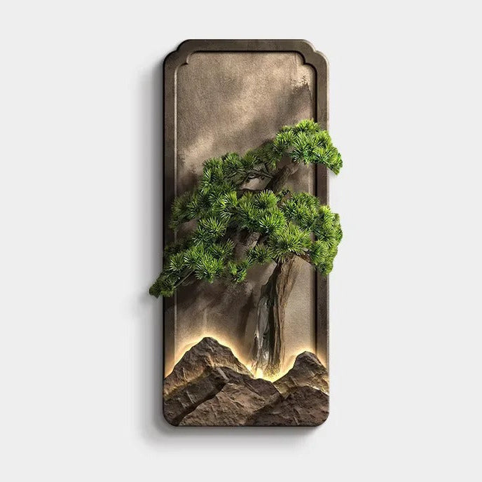 Luminária de Parede Bonsai LED em Relevo Resina