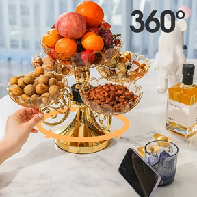 Bandeja Cristaleira de Luxo Gourmet - Design Exclusivo para Decoração
