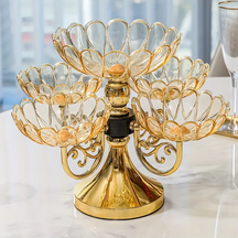 Bandeja Cristaleira de Luxo Gourmet - Design Exclusivo para Decoração
