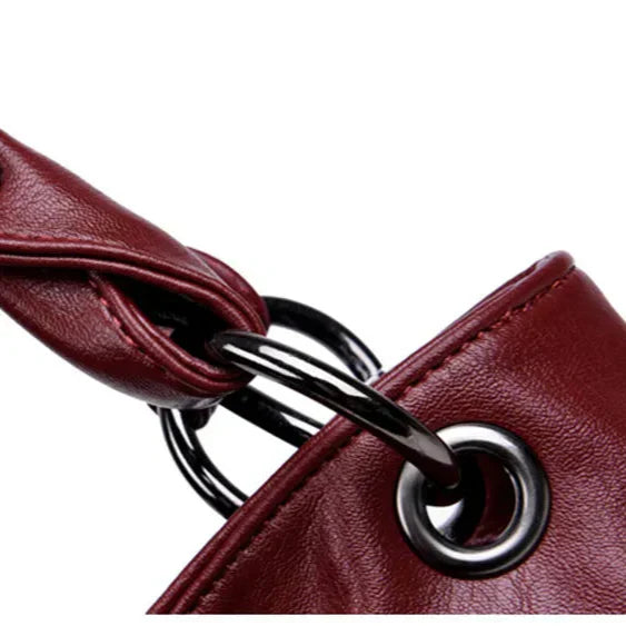 Bolsa de couro macio borla para as mulheres, luxo Crossbody Bag, alta qualidade, Designer Tote, senhoras, 2024