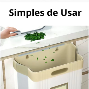 Lixeira Dobrável para Descarte de Cozinha
