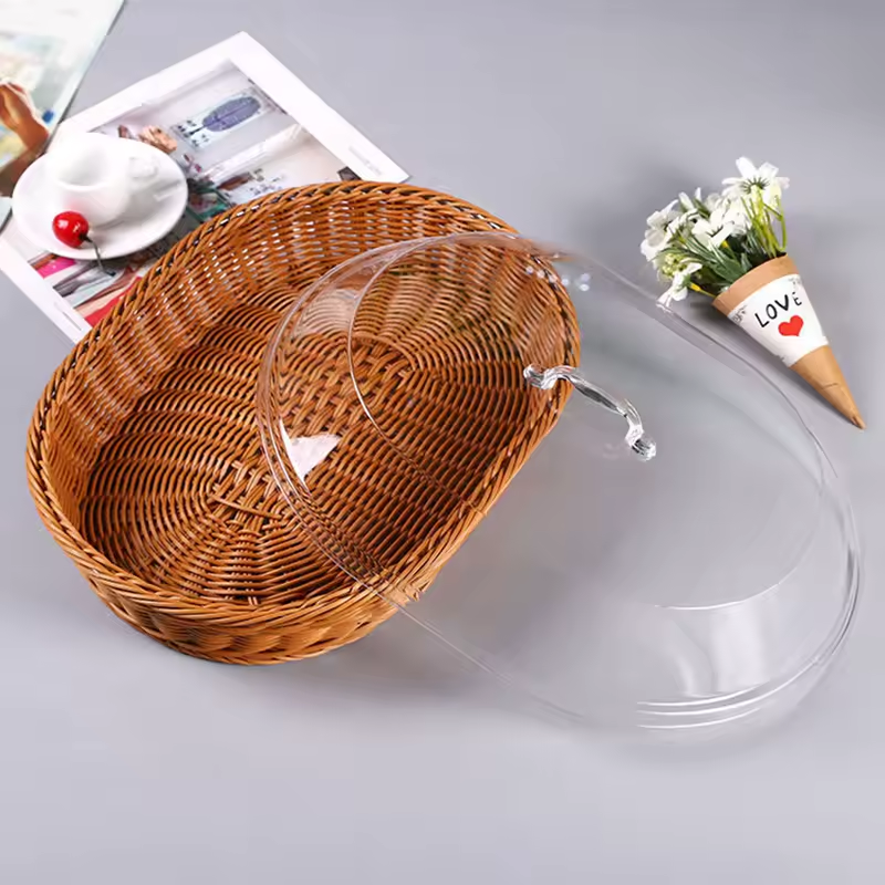 Cesta de Mesa Mônaco com Cúpula Transparente