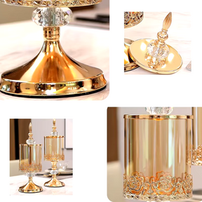 Potiche Decorativo de Vidro - Design Royal Elegance