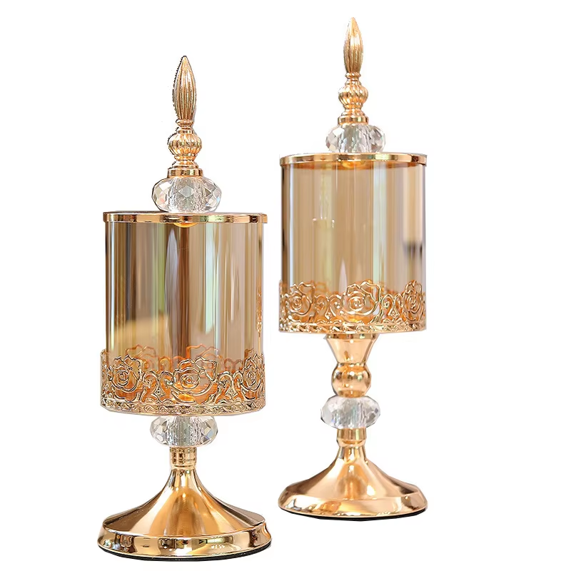 Potiche Decorativo de Vidro - Design Royal Elegance