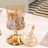 Potiche Decorativo de Vidro - Design Royal Elegance