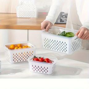 Kit de Organizadores Pro para Frescor - Com Cesto Drenante