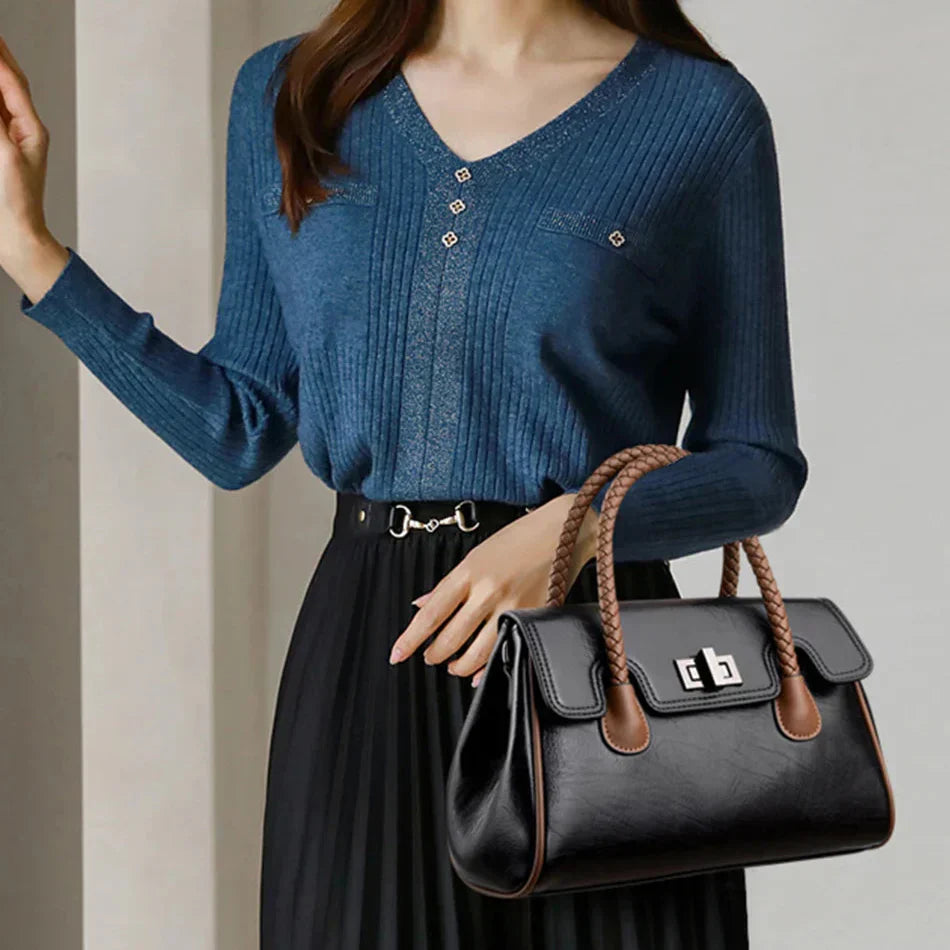 Bolsa de couro macia feminina de alta qualidade Boston Bag para menina, grande capacidade, tiracolo, designer de luxo, 2022