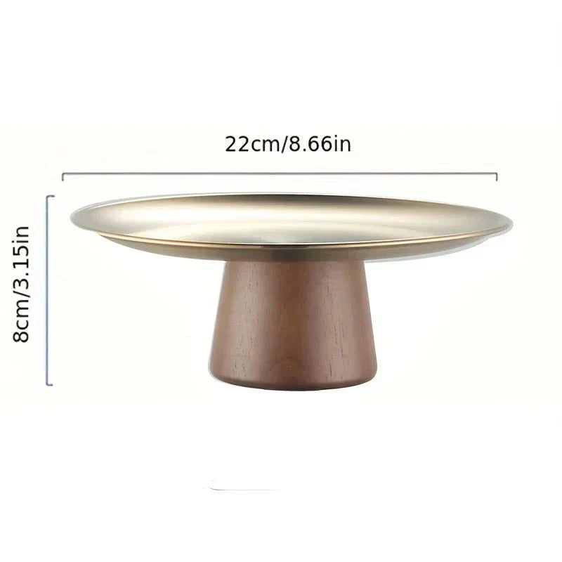 Suporte para Bolo Redondo em Aço Inoxidável com Pedestal - foto 3