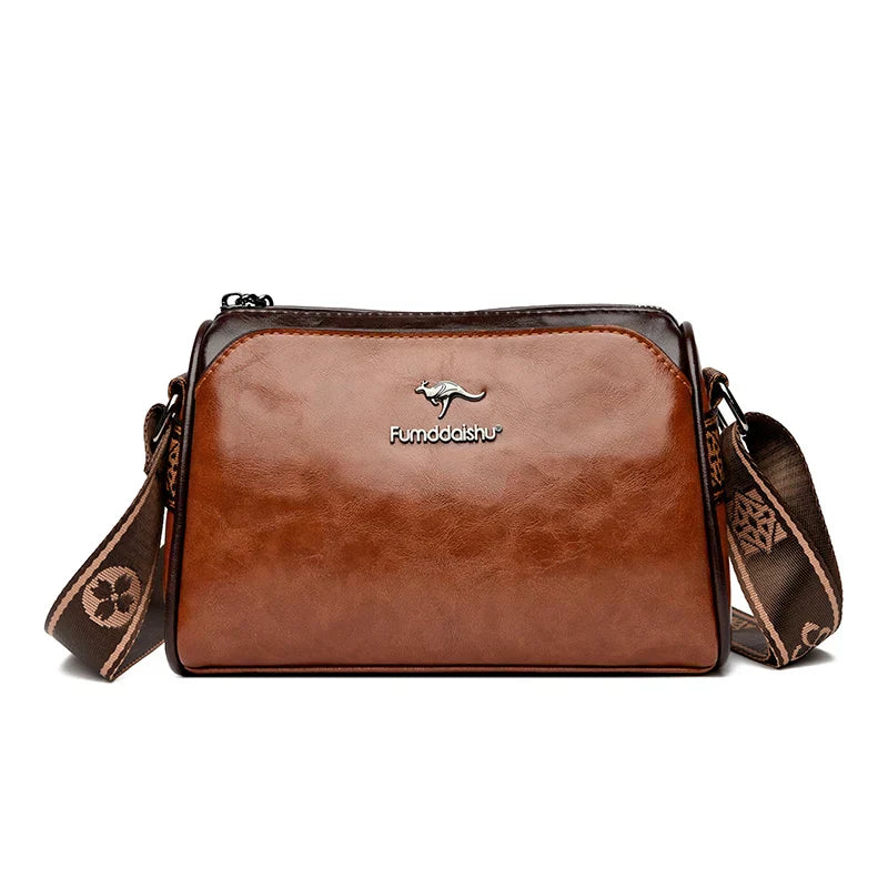 Genuíno couro macio bolsa crossbody para senhoras, sacos de ombro, bolsas de luxo, marca designer de alta qualidade, novo, 2024