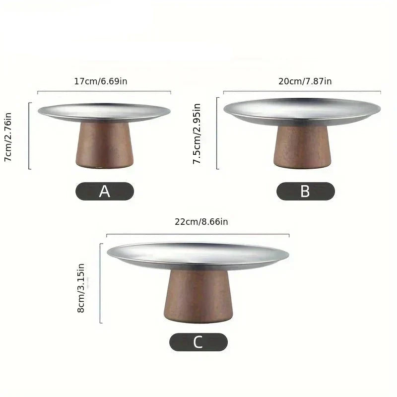 Suporte para Bolo Redondo em Aço Inoxidável com Pedestal - foto 9