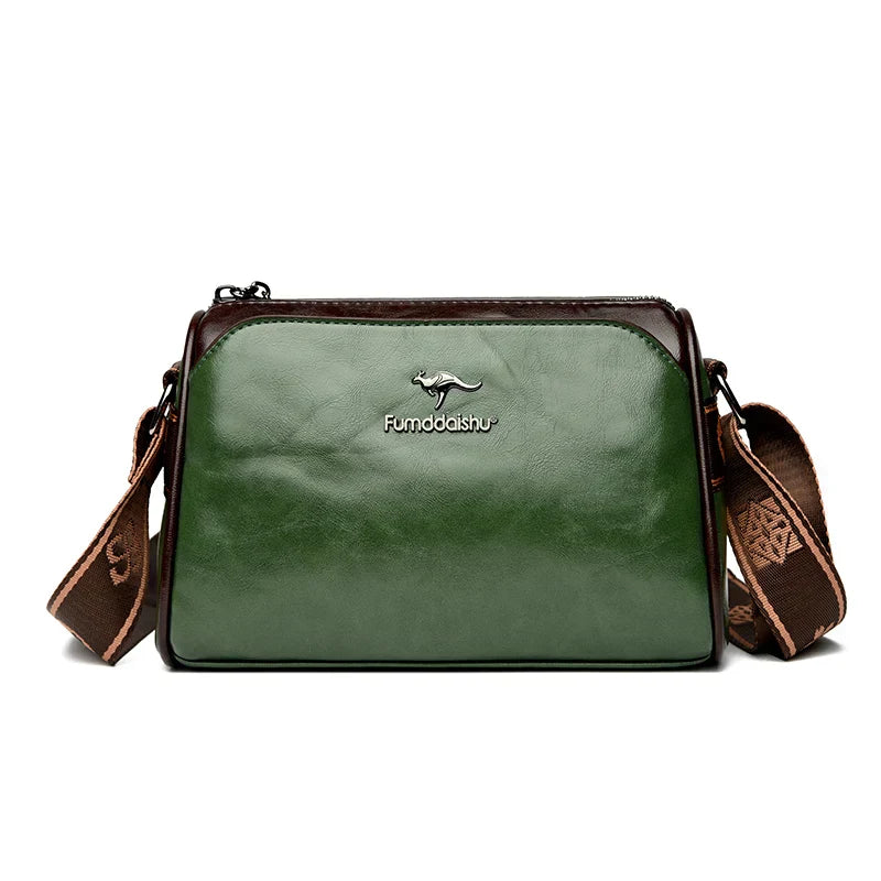 Genuíno couro macio bolsa crossbody para senhoras, sacos de ombro, bolsas de luxo, marca designer de alta qualidade, novo, 2024