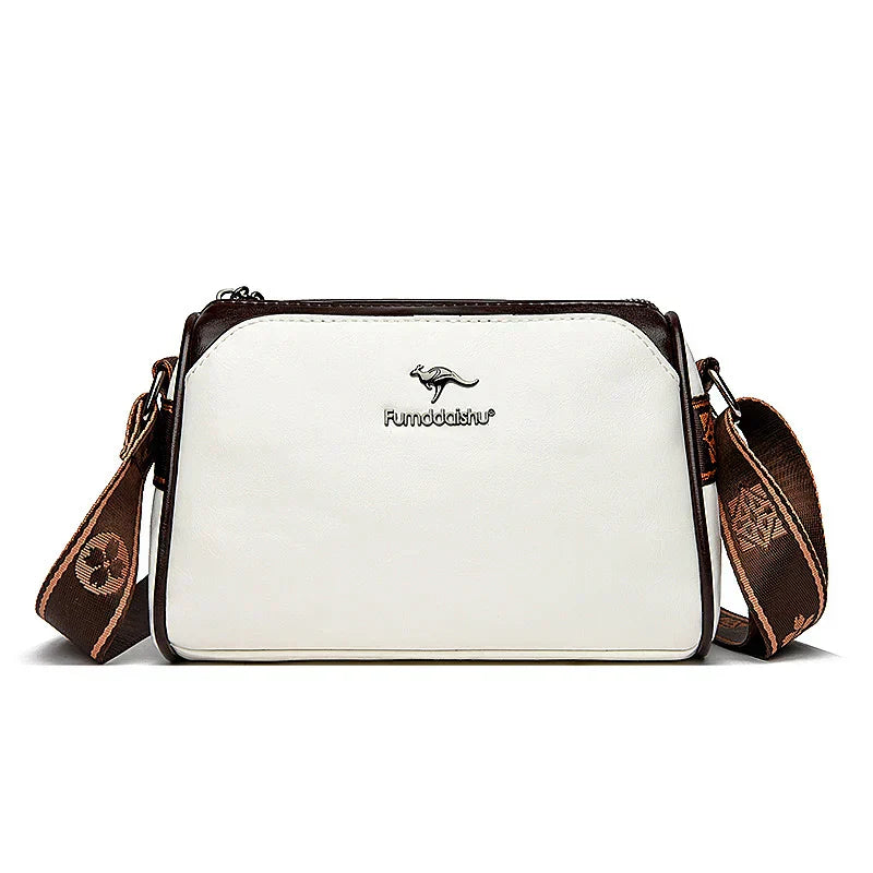Genuíno couro macio bolsa crossbody para senhoras, sacos de ombro, bolsas de luxo, marca designer de alta qualidade, novo, 2024