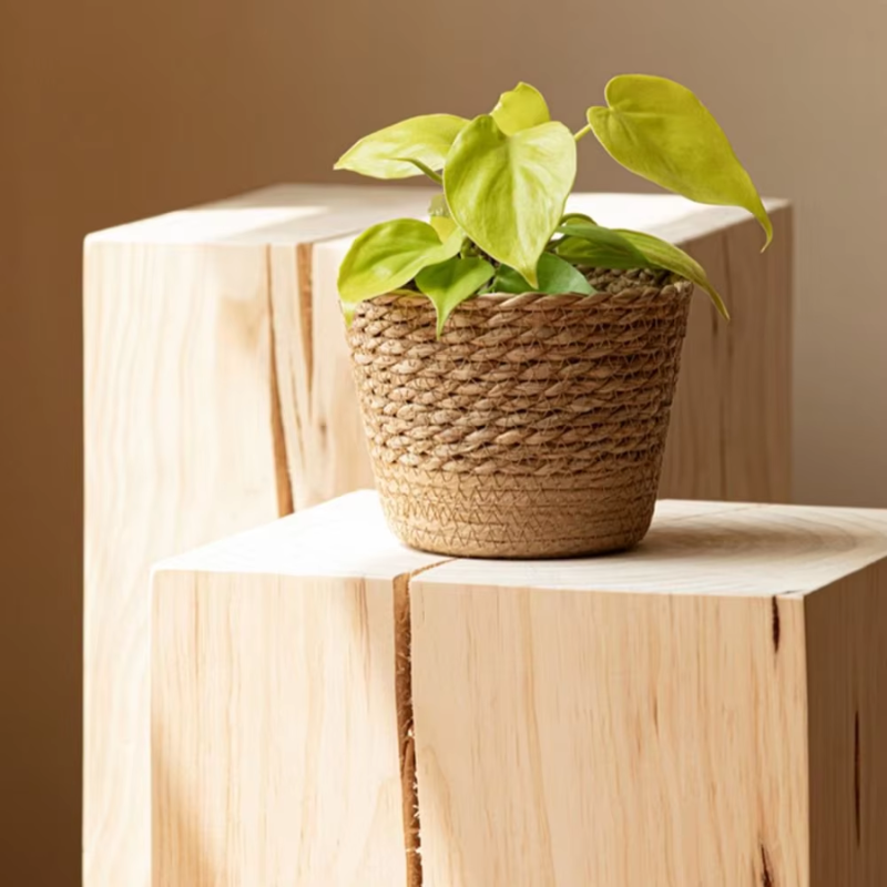 Cachepot de Design Artesanal em Fibra Natural