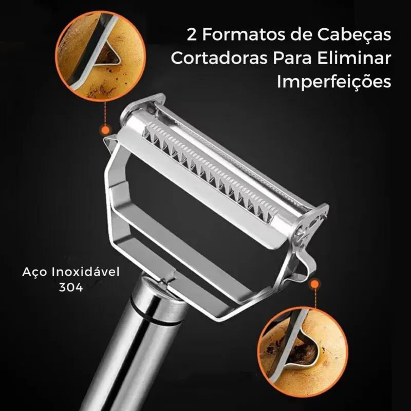 Descascador Fatiador Julienar 4 em 1 Aço Inoxidável - foto 11
