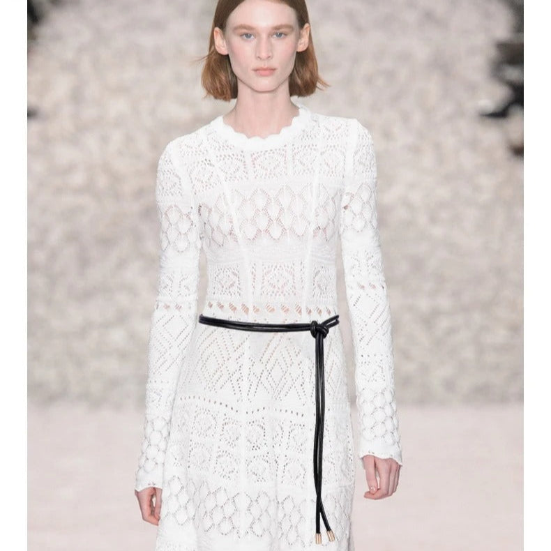 Cinto Feminino de Couro Sintético Elegante com Laço