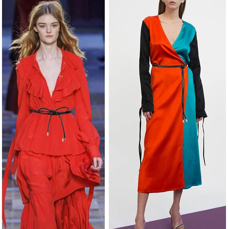 Cinto Feminino de Couro Sintético Elegante com Laço