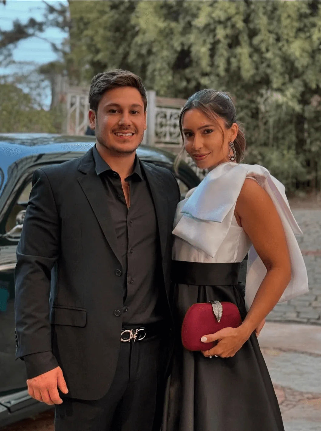 Foto de cliente usando a peça