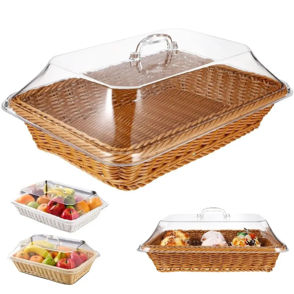 Cesta de Mesa Mônaco com Cúpula Transparente