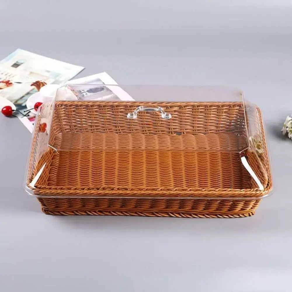 Cesta de Mesa Mônaco com Cúpula Transparente
