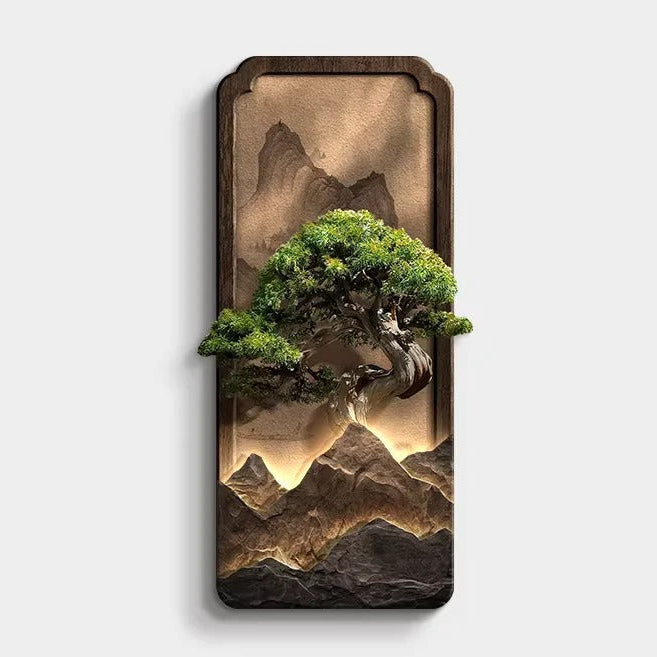 Luminária de Parede Bonsai LED em Relevo Resina - foto 2