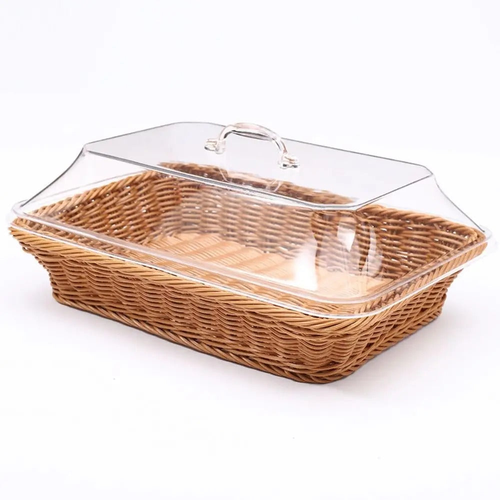Cesta de Mesa Mônaco com Cúpula Transparente