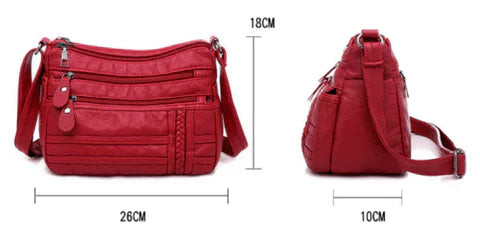 Bolsa Feminina de Ombro em Couro Sintético – Compacta e Sofisticada