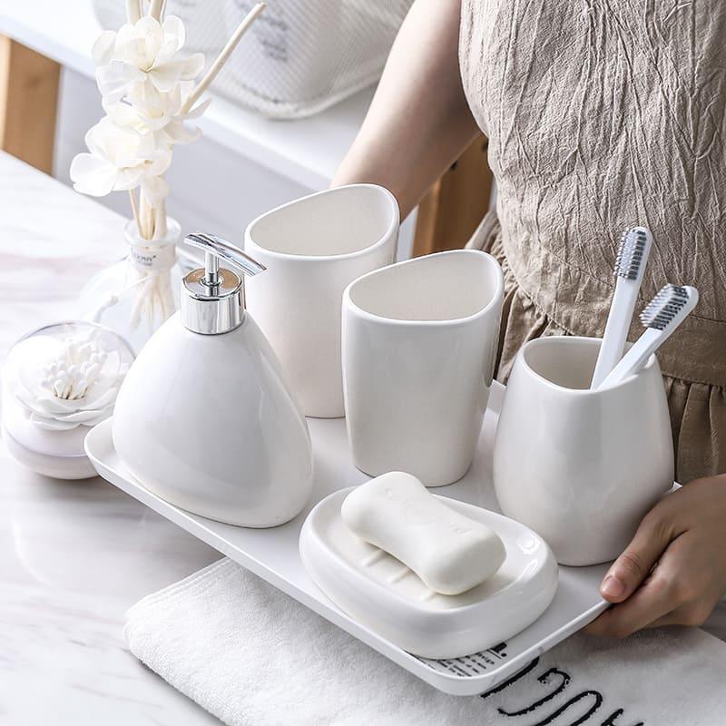 Saboneteira Kit Banheiro Lavabo Conjunto de Banheiro