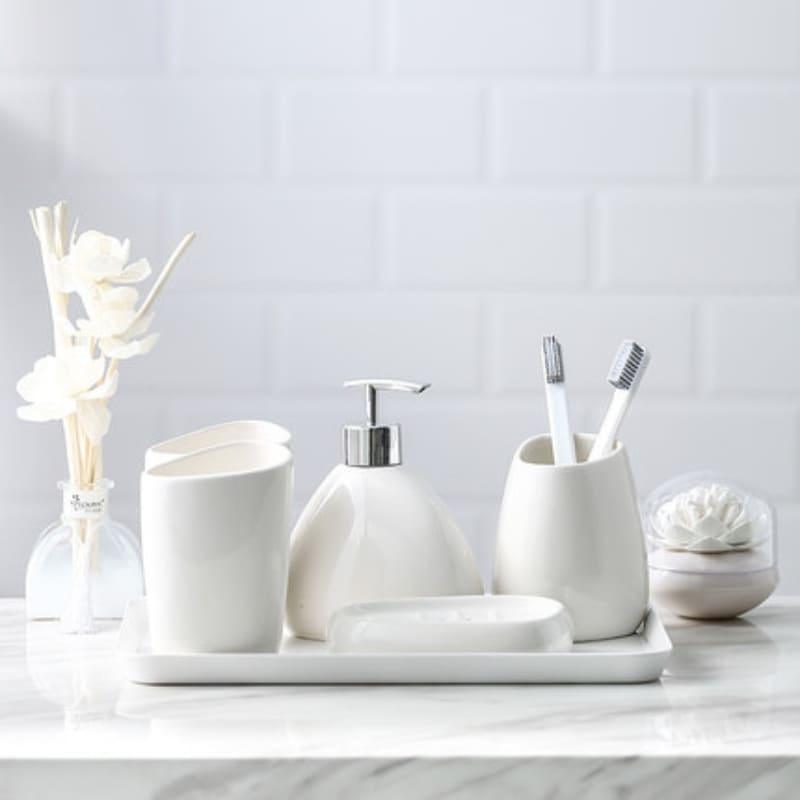 Saboneteira Kit Banheiro Lavabo Conjunto de Banheiro