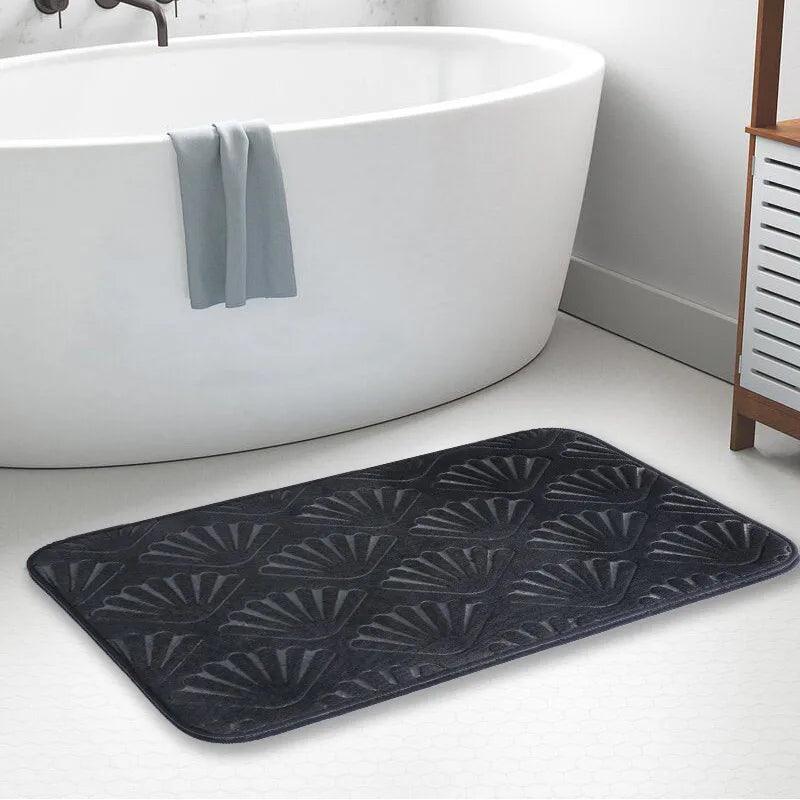 Tapete em Design de Concha Antiderrapante, Macio e Absorvente